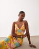 Never Fully Dressed Never Fully Dressed Imogen satin cami biase maxi dress in orange floral print-Multi - 1