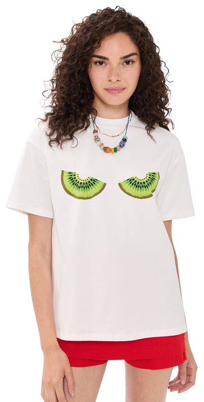 Never Fully Dressed Never Fully Dressed Kiwi T-Shirt White