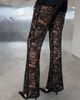 Never Fully Dressed Never Fully Dressed lace in built shorts flare pants in black - 2