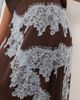 Never Fully Dressed Never Fully Dressed lace trim satin maxi skirt in chocolate - part of a set-Brown - 3
