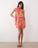 Never Fully Dressed Never Fully Dressed Maeva bias cut lace trim satin mini skirt in red print - part of a set - 1