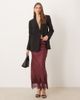 Never Fully Dressed Never Fully Dressed Maeva midaxi skirt in wine with lace trim-Red - 2