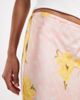 Never Fully Dressed Never Fully Dressed Maeva satin maxi skirt with lace trim hem in pink spot floral-Yellow - 4