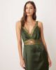 Never Fully Dressed Never Fully Dressed Mimi satin slip midaxi dress in green - 2