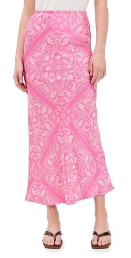 Never Fully Dressed Never Fully Dressed Pink Bandana Dorris Skirt Pink