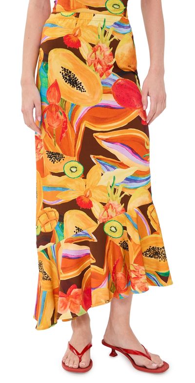 Never Fully Dressed Never Fully Dressed Rio Asymmetric Skirt Multi