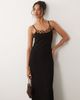 Never Fully Dressed Never Fully Dressed Sapna ring detail cami maxi dress in black - 1