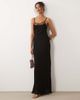 Never Fully Dressed Never Fully Dressed Sapna ring detail cami maxi dress in black - 2