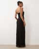 Never Fully Dressed Never Fully Dressed Sapna ring detail cami maxi dress in black - 4