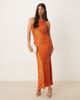 Never Fully Dressed Never Fully Dressed sequin maxi skirt in rust - part of a set-Orange - 1