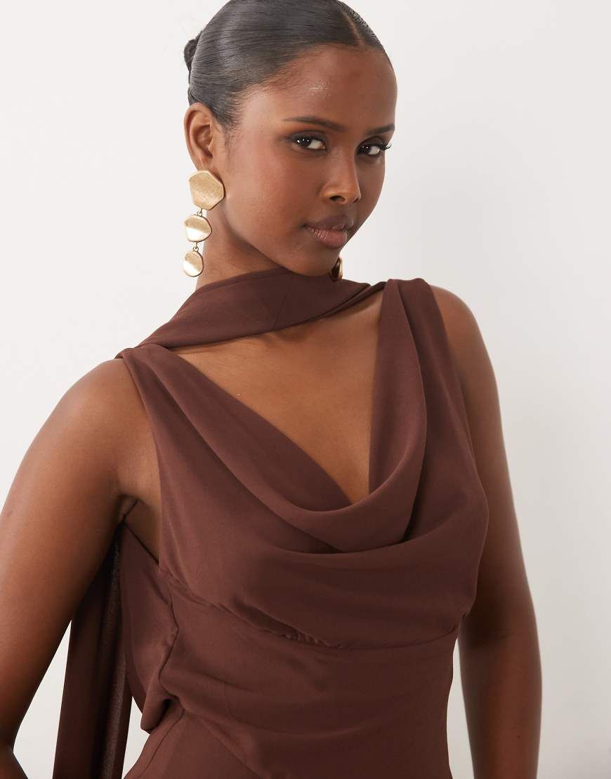 never fully dressed brown dress SHEIN Lady Women's Elegant Jaquard Größe:Größe 0 The Never Fully Dressed