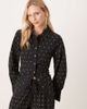 Never Fully Dressed Petite Never Fully Dressed Petite cotton hotfix studded bow back shirt in black - 1
