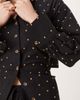 Never Fully Dressed Petite Never Fully Dressed Petite cotton hotfix studded bow back shirt in black - 2