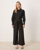Never Fully Dressed Petite Never Fully Dressed Petite cotton hotfix studded bow back shirt in black - 4