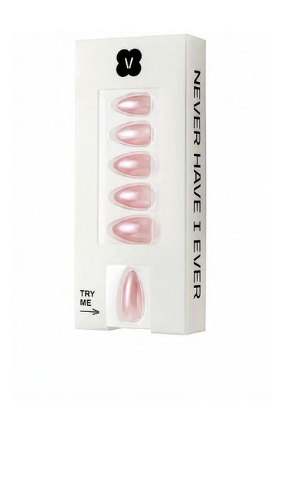 Never Have I Ever Never Have I Ever Barely Pink Press-On Nails