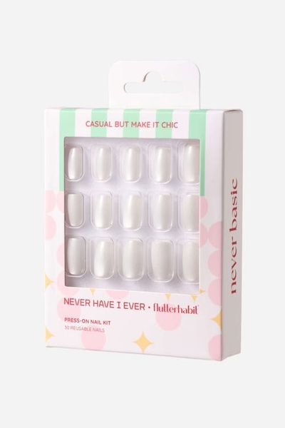 Never Have I Ever Never Have I Ever Casual But Make It Chic Square Press on Nails