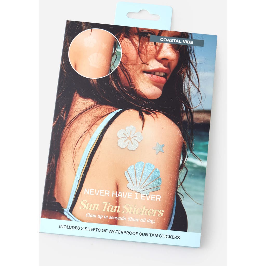 Never Have I Ever Never Have I Ever Coastal Vibe Sun Tan Stickers