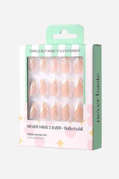 Never Have I Ever Never Have I Ever Simple But Make It A Statement Short Almond Press on Nails