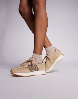 New Balance New Balance 327 sneakers in beige and leopard print-Neutral