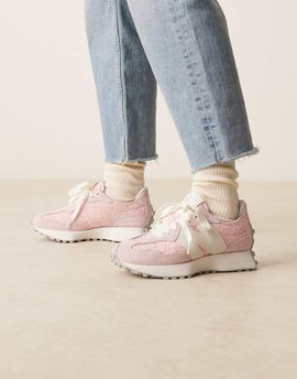 New Balance New Balance 327 sneakers in pink lace and white