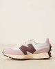 New Balance New Balance 327 sneakers in white with pink and burgundy details - 2