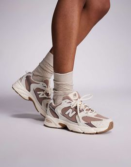 New Balance New Balance 530 sneakers in white and brown-Gray