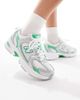 New Balance New Balance 530 sneakers in white, silver and green detail - 1