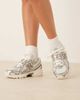 New Balance New Balance 740 unisex sneakers in white, silver and beige detail - 1