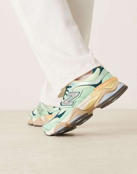 New Balance New Balance 9060 Unisex sneakers in green multi-White