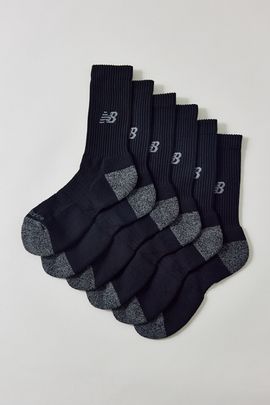 New Balance New Balance Active Crew Socks 3-Pack in Black, Men's at Urban Outfitters