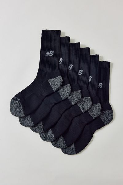 New Balance New Balance Active Crew Socks 3-Pack in Black, Men's at Urban Outfitters