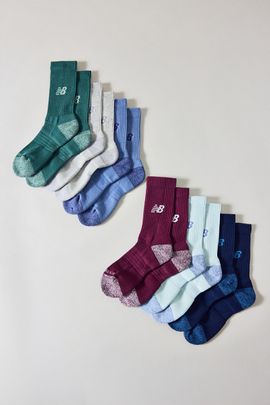 New Balance New Balance Active Crew Socks 6-Pack in Assorted, Women's at Urban Outfitters