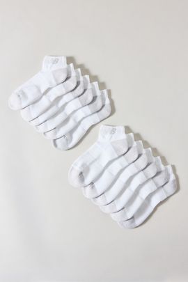 New Balance New Balance Active Low Cut Socks 6-Pack in White, Women's at Urban Outfitters