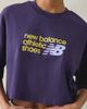New Balance New Balance Chest Logo Graphic Cropped Tee in Dark Blue, Women's at Urban Outfitters - 2