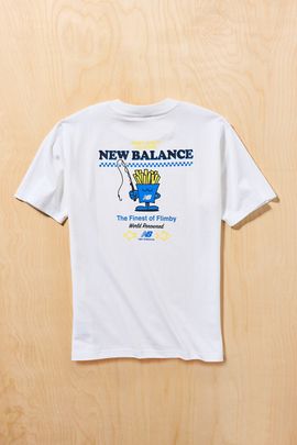 New Balance New Balance Fish & Chips Graphic Tee in White, Men's at Urban Outfitters
