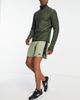 New Balance New Balance Tenacity 7 inch shorts in olive-Green - 1