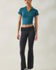 New Balance New Balance Tournament Cropped Short Sleeve Polo Top in Dark Green, Women's at Urban Outfitters - 4
