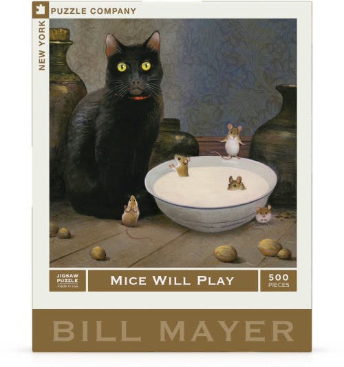 NEW YORK PUZZLE COMPANY NEW YORK PUZZLE COMPANY Mice Will Play 500 Piece Puzzle 