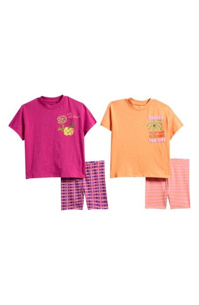 NEXT NEXT 2-Pack Graphic T-Shirts & Bike Shorts