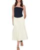 NEXT NEXT 2-Tone Jersey & Woven Mix Strapless Maxi Dress - 1