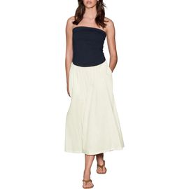 NEXT NEXT 2-Tone Jersey & Woven Mix Strapless Maxi Dress