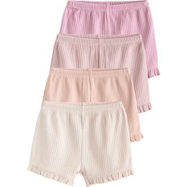 NEXT NEXT 4-Pack Stretch Cotton Frill Hem Shorts