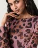NEXT NEXT Animal Long Sleeve Mesh Minidress - 3