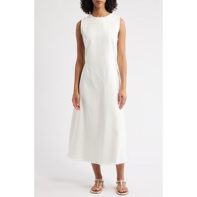 NEXT NEXT Asymmetricc Seam Cotton Blend Denim Maxi Dress