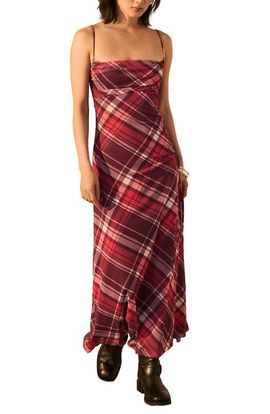 NEXT NEXT Check Mesh Maxi Dress