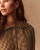 NEXT NEXT Check Ruffle Collar Button-Up Shirt - 5