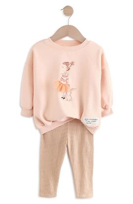 NEXT NEXT Crewneck Sweatshirt & Stripe Leggings Set