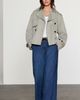 NEXT NEXT Crop Cotton Blend Trench Coat - 3