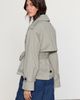 NEXT NEXT Crop Cotton Blend Trench Coat - 5