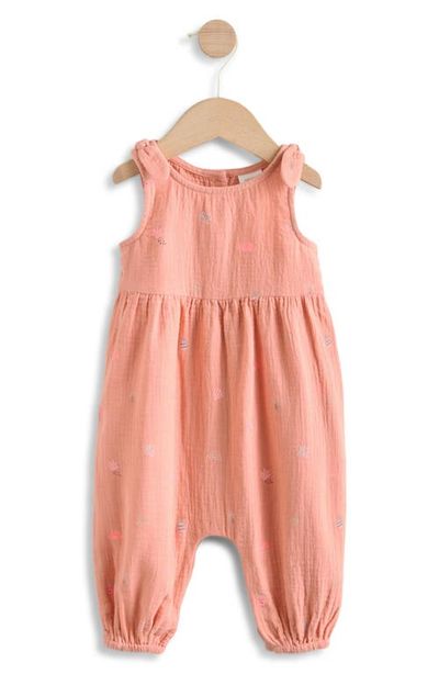 NEXT NEXT Embroidered Cotton Gauze Romper